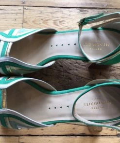 Petite Mendigote Dilmo Heeled Sandal - Bright Green