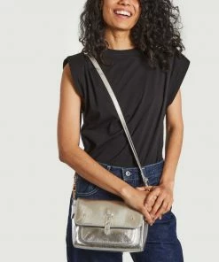 Petite Mendigote Ezekiel Metallic Leather Bag