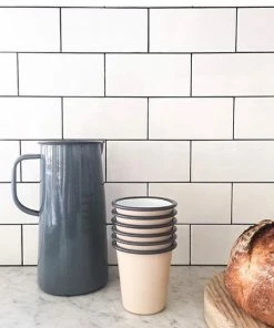 Falcon Enamelware 3 Pint Emaille Karaf Grijs