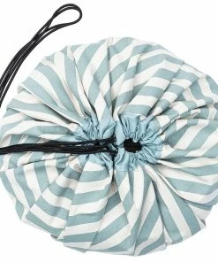 Play and Go Tappeto Portagiochi Righe Verde