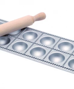 Falcon Enamelware Ravioli Mould With Rolling Pin