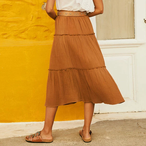 Petite Mendigote Laura Gaze Tabac Skirt 2 Petite Mendigote Laura Gaze Tabac Skirt