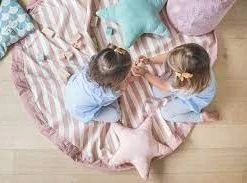 Play and Go Stripes Pink New Toy Storage Bag