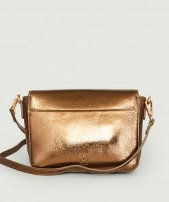 Petite Mendigote Hyperion Metallic Leather Bag