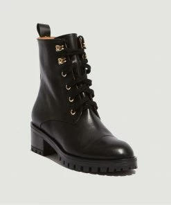 Petite Mendigote Tino Lace Up Leather Boots