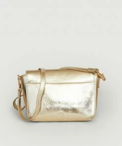 Petite Mendigote Hyperion Metallic Leather Messenger Bag