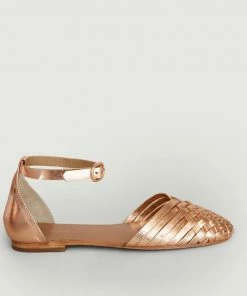 Petite Mendigote Piccolo Metallic Leather Sandals