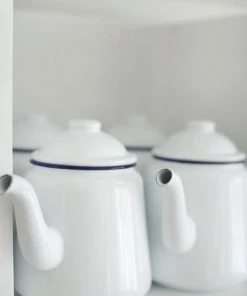 Falcon Enamelware Original White Teapot