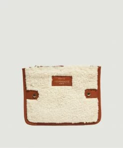 Petite Mendigote Lilia Faux Fur And Leather Pouch