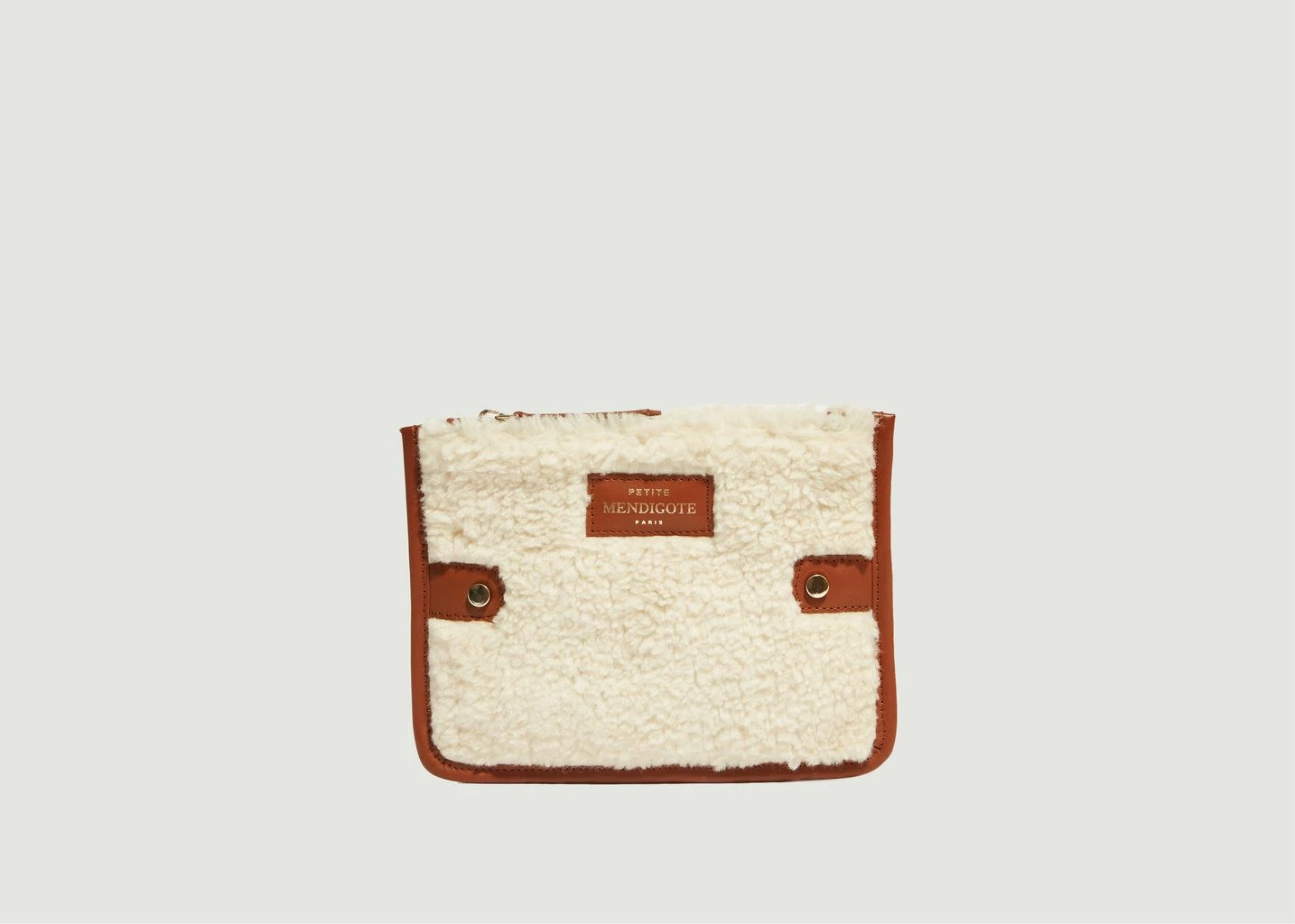 Petite Mendigote Lilia Faux Fur And Leather Pouch 1 Petite Mendigote Lilia Faux Fur And Leather Pouch