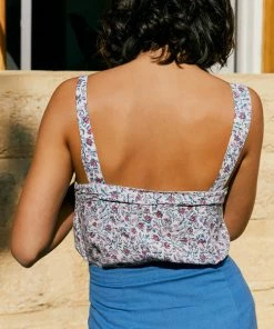 Petite Mendigote Hortense Iris Canard Top