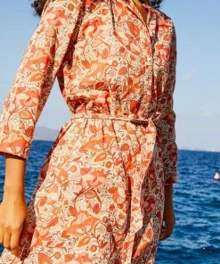 Petite Mendigote Tamara Clematite Orange Dress