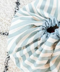 Play and Go Tappeto Portagiochi Righe Verde