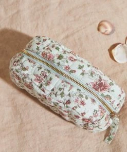 Petite Mendigote Printed Make Up Bag - Light Green