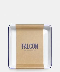 Falcon Enamelware Square Bake Tray Original White
