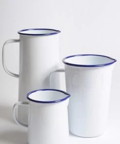 Falcon Enamelware 2 Pint Original White Jug