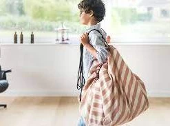 Play and Go Stripes Pink New Toy Storage Bag