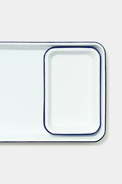 Falcon Enamelware Original White Small Tray 1 Falcon Enamelware Original White Small Tray