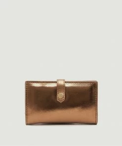 Petite Mendigote Mina Metallic Leather Wallet