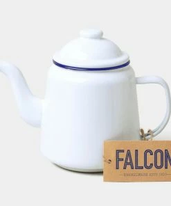 Falcon Enamelware White Teapot