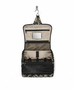 Reisenthel XL Taupe Baroque Large Foldable Toilet Bag