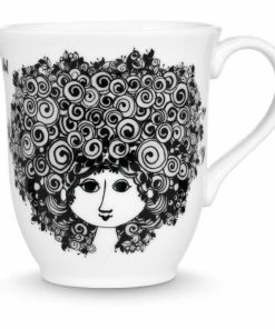 Rosendahl Bjørn Wiinblad Rosalinde Mug Black