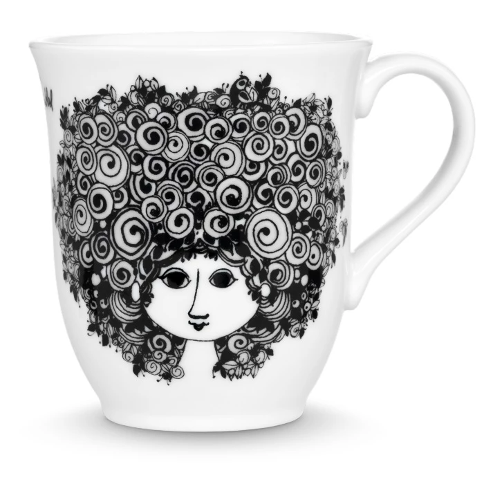 Rosendahl Bjørn Wiinblad Rosalinde Mug Black 1 Rosendahl Bjørn Wiinblad Rosalinde Mug Black