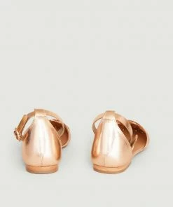 Petite Mendigote Piccolo Metallic Leather Sandals