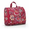 Reisenthel XL Paisley Ruby Large Foldable Toilet Bag