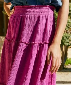 Petite Mendigote Laura Gaze Purple Skirt