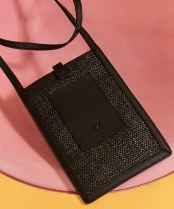 Petite Mendigote Porte Téléphone Marty Black Phone Holder