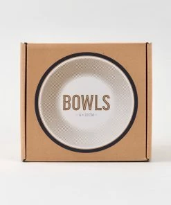 Falcon Enamelware Box of 4 Small Enamel Bowls - White