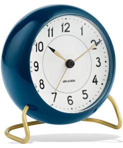 Rosendahl Arne Jacobsen Station Table Clock Teal