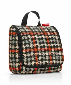 Reisenthel Glencheck Red Foldable Toilet Bag