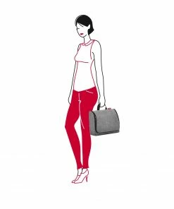 Reisenthel XL Twist Silver Large Foldable Toilet Bag