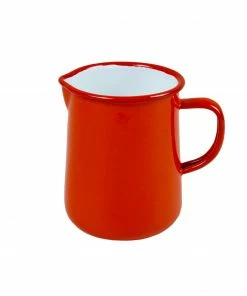 Falcon Enamelware 1 Pint Pillarbox Red Enamel Jug
