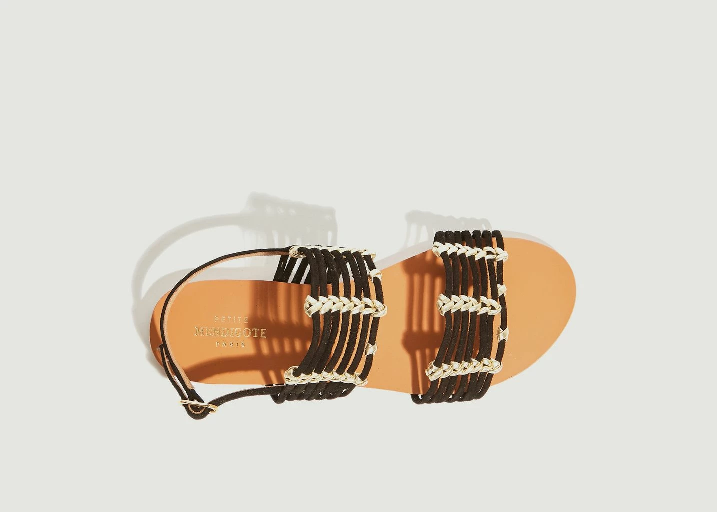 Petite Mendigote Thiago Leather Flat Sandals 1 Petite Mendigote Thiago Leather Flat Sandals