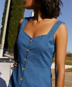 Petite Mendigote Sandy Canard Blue Dress