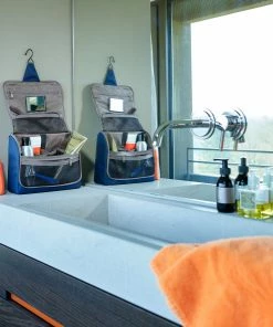 Reisenthel XL Dark Blue Large Foldable Toilet Bag