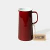 Falcon Enamelware Burgundy Pint Jug