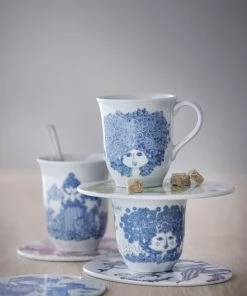 Rosendahl Bjørn Wiinblad Rosalinde Mug Dusty Blue