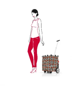Reisenthel Glencheck Red CARRY CRUISER Shopping Trolley