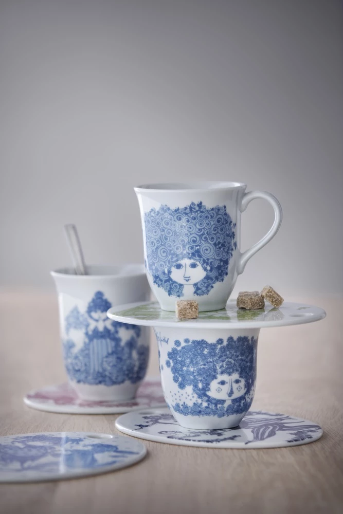 Rosendahl Bjørn Wiinblad Rosalinde Mug Black 3 Rosendahl Bjørn Wiinblad Rosalinde Mug Black