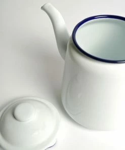 Falcon Enamelware Original White Teapot