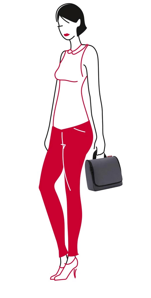 Reisenthel Graphite Foldable Unisex Travel Toilet Bag 3 Reisenthel Graphite Foldable Unisex Travel Toilet Bag