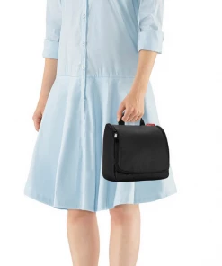 Reisenthel Foldable Black Unisex Travel Toilet Bag