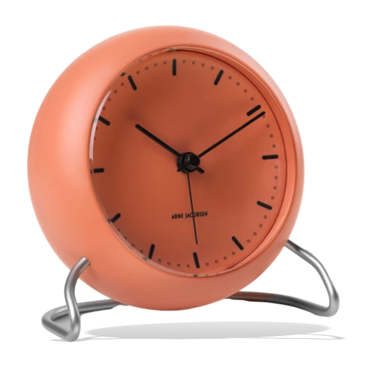 Rosendahl Arne Jacobsen City Hall Table Clock Pale Orange 2 Rosendahl Arne Jacobsen City Hall Table Clock Pale Orange