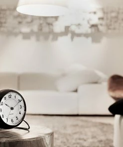 Rosendahl Arne Jacobsen Station Table Clock Black