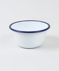 Falcon Enamelware Box of 4 Small Enamel Bowls - White