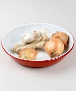 Falcon Enamelware Large Enamel Salad Bowl - Pillarbox Red